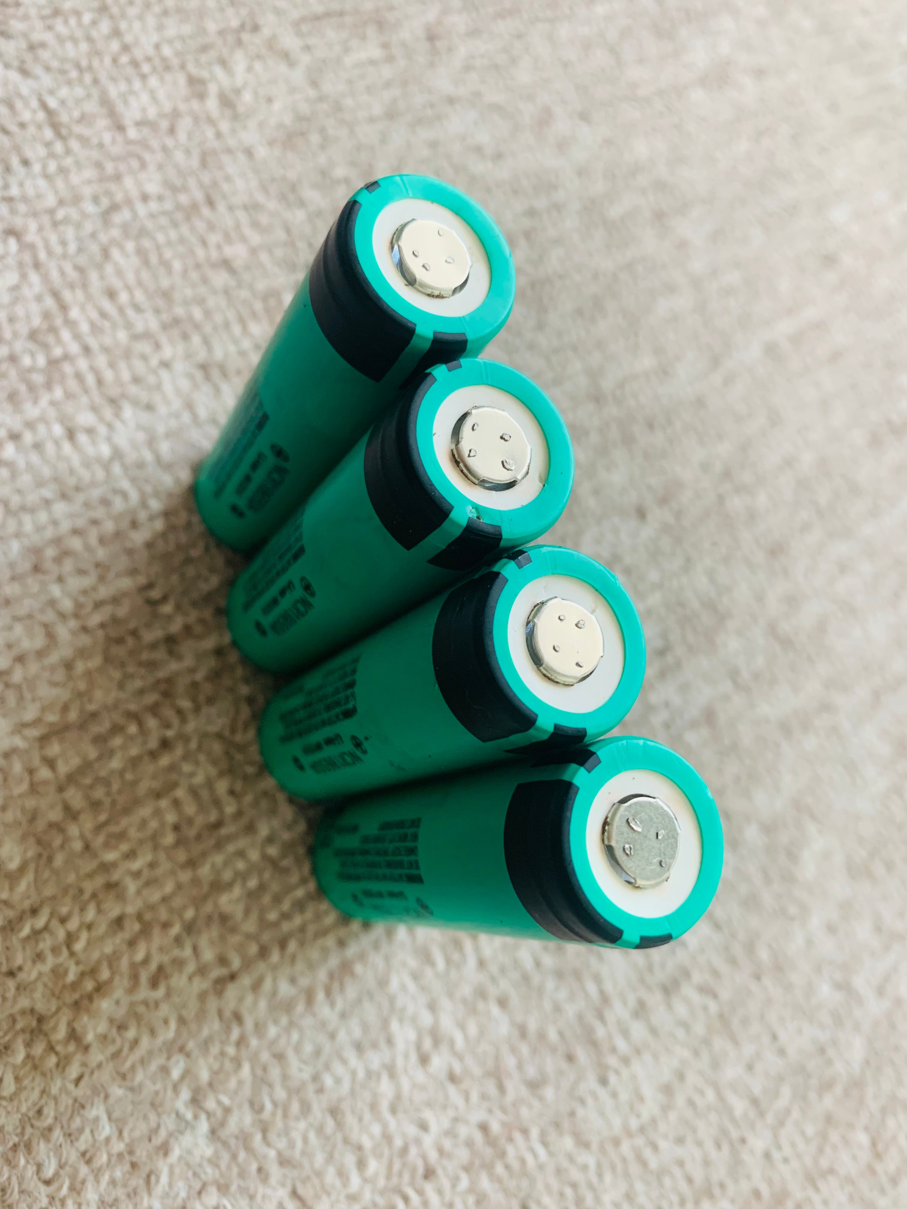 4x Panasonic NCR18650A 2900mAh Used Li-ion Batteries MH12210 | UK Stock