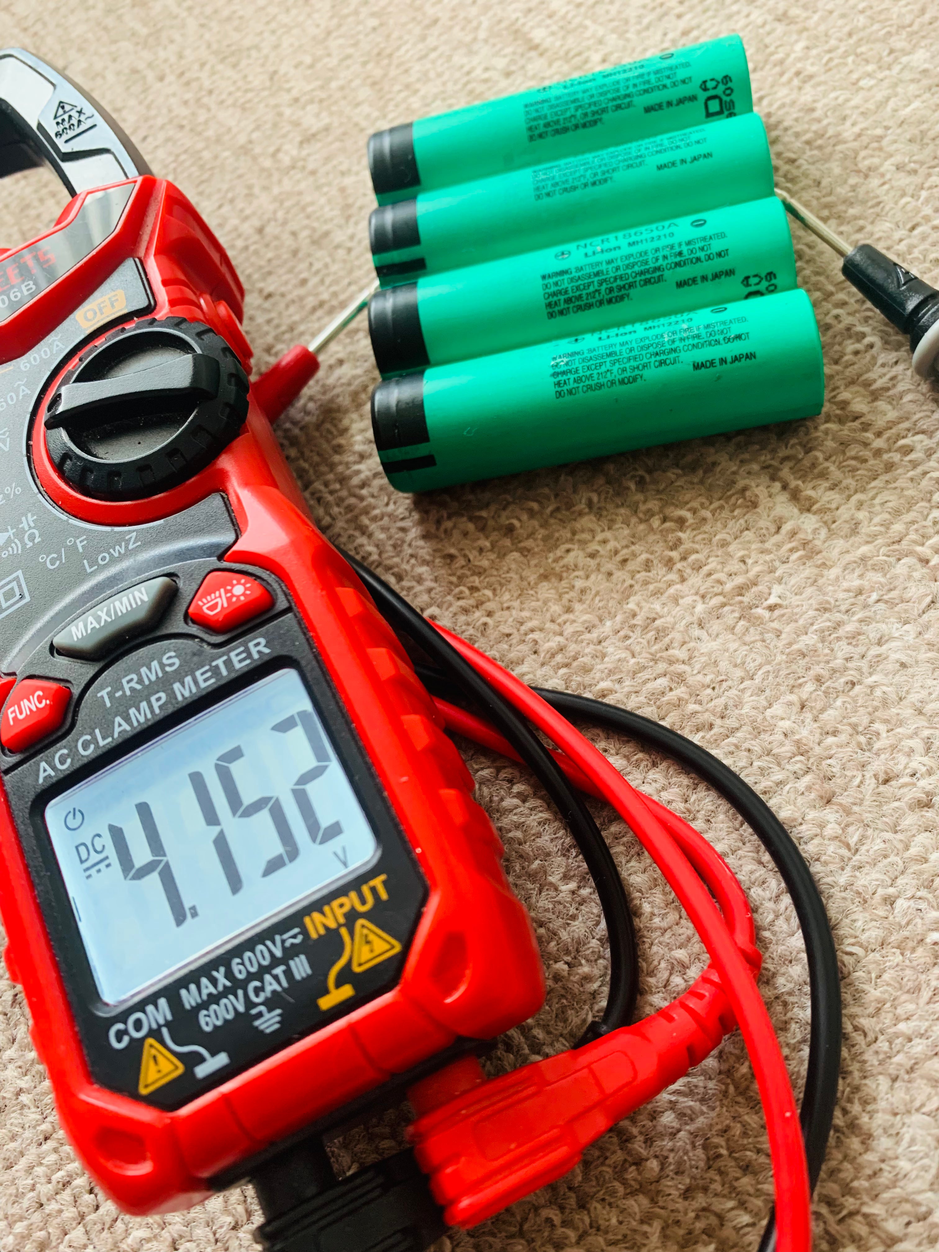 4x Panasonic NCR18650A 2900mAh Used Li-ion Batteries MH12210 | UK Stock