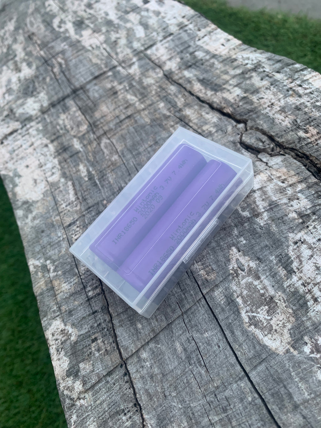 SET 2 X 🔋 Wintonic INR 18650 - 2000mAh - 2.0Ah & Holder Case