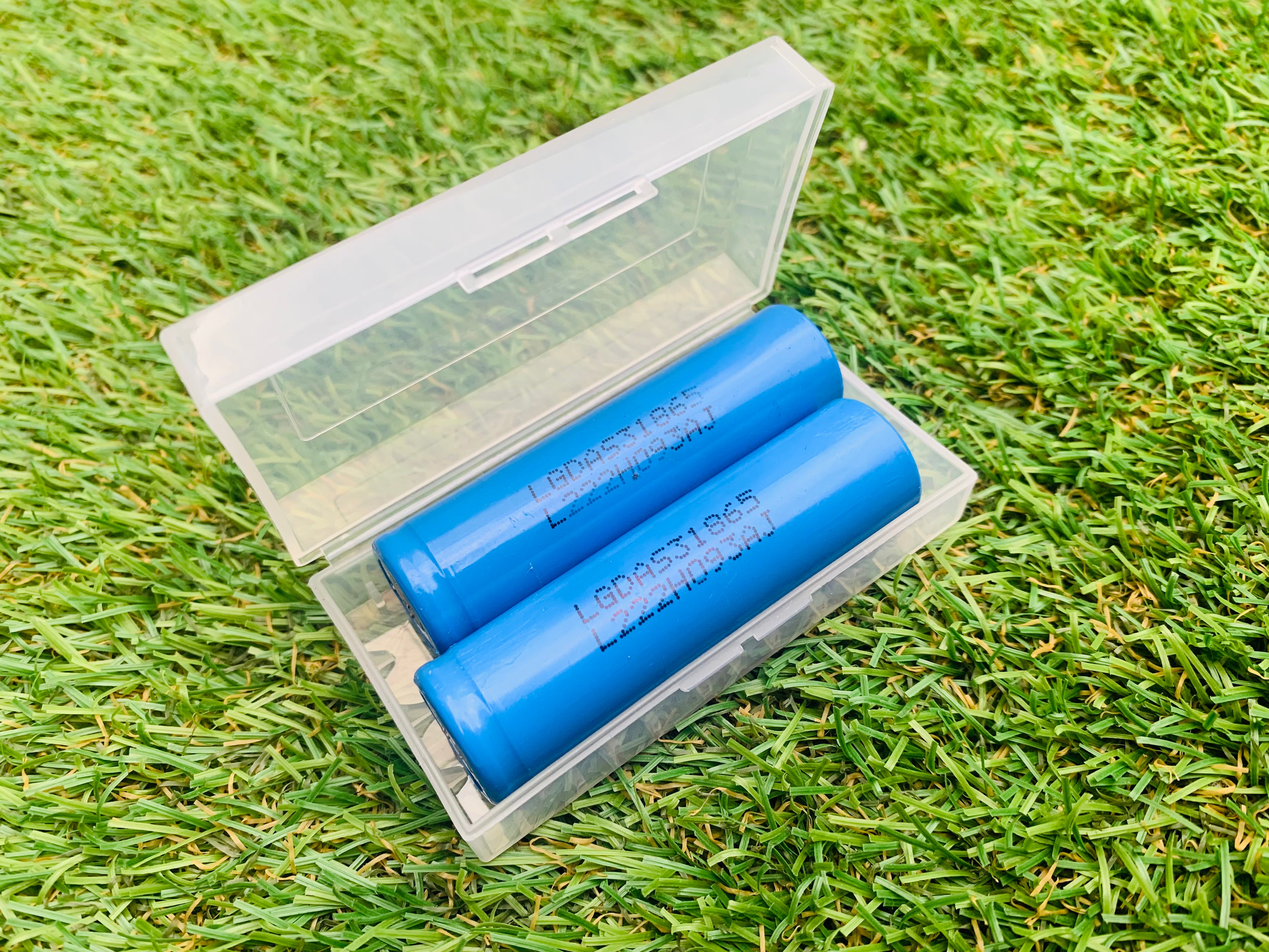 SET 2 X 🔋 LG 18650 - 2200mAh - 2.2Ah & Holder Case