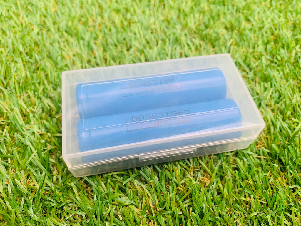 SET 2 X 🔋 LG 18650 - 2200mAh - 2.2Ah & Holder Case