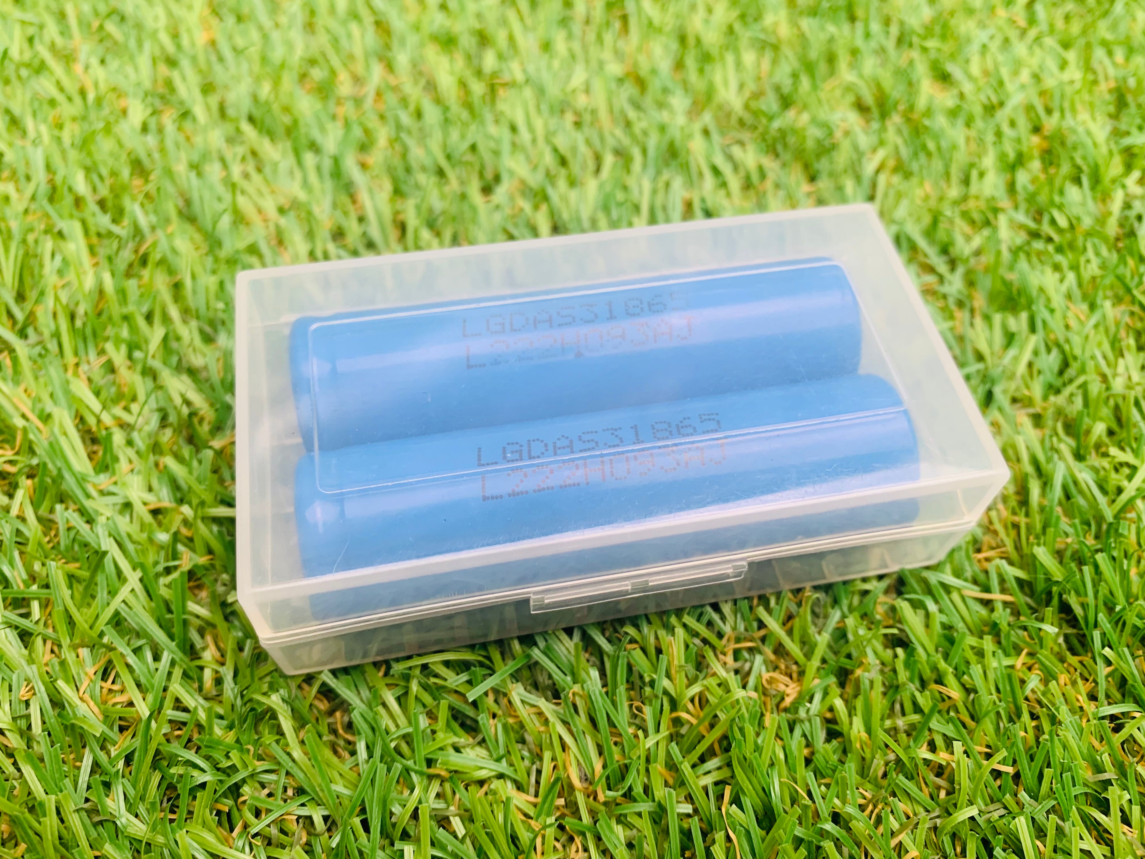 SET 2 X 🔋 LG 18650 - 2200mAh - 2.2Ah & Holder Case