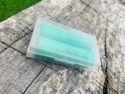 2x Used Samsung ICR 18650 2200mAh Batteries & Case – Fully Tested | UK Stock